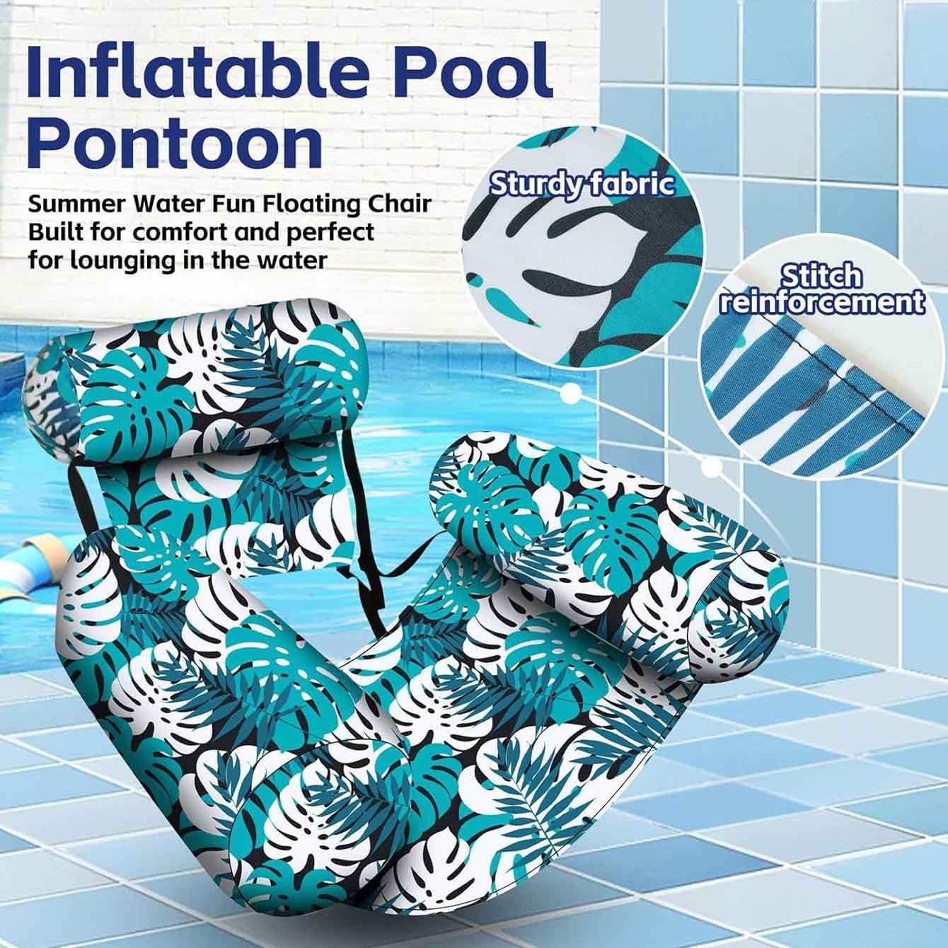 1 adet havuz şamandıraları şiş - Pool Lounger Inflatable incelemesi ve fiyatı