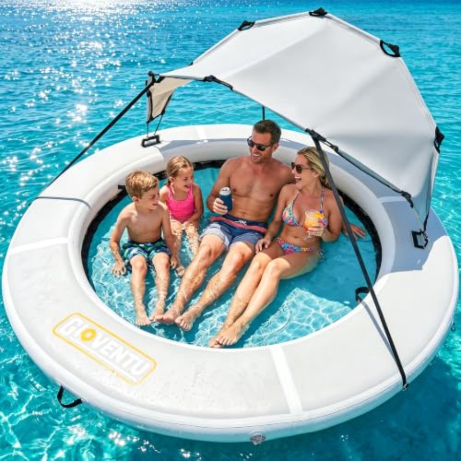 8FT şişme su hamakı yüzme simi - Pool Float Ring Inflatable incelemesi ve fiyatı