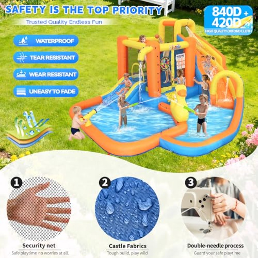 3-10 yaş arası çocuklar için ş - Water Slide Inflatable incelemesi ve fiyatı