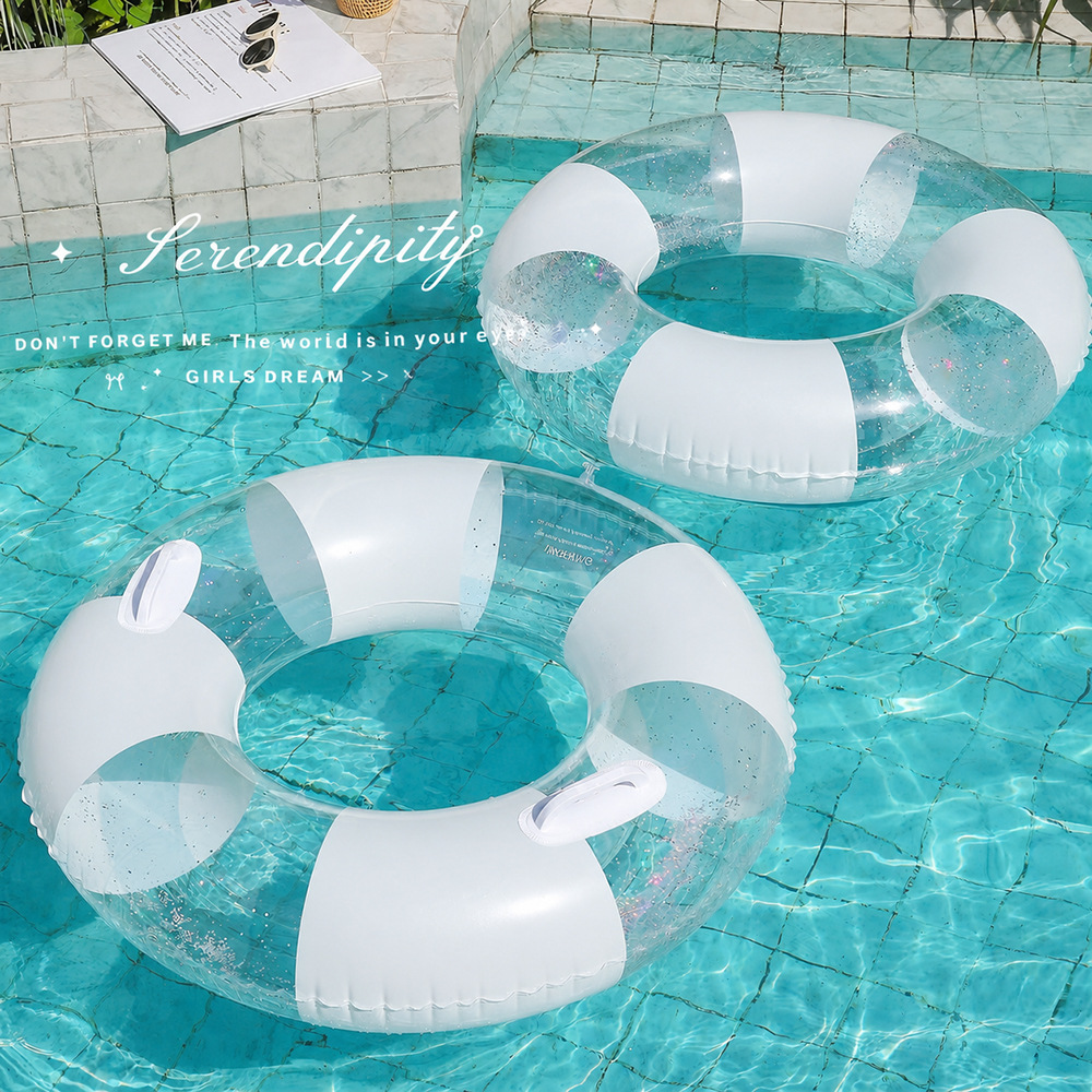 Şeffaf yüzme simidi yetişkinle - Pool Float Ring Inflatable incelemesi ve fiyatı